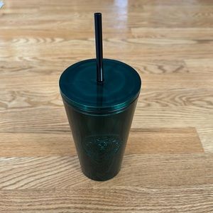 Starbucks Christmas Green Marble Cold Cup 16oz NWT